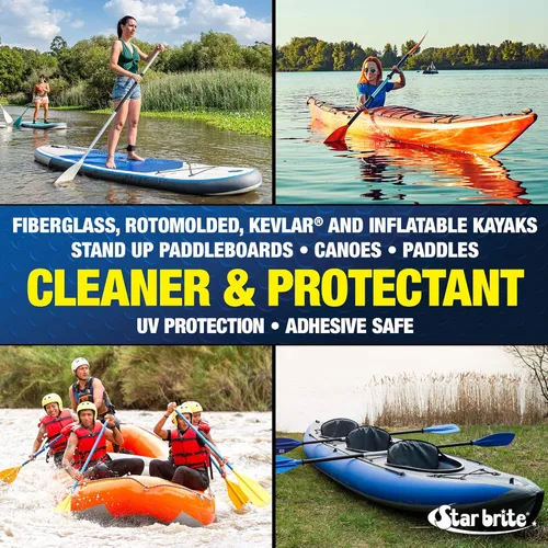 Vista 3 de STAR BRITE Ultimate Paddlesports Limpiador y protector – Kayak, canoa, paddleboard UV Spray – Fibra de vidrio, Kevlar, compatible con plástico, 22