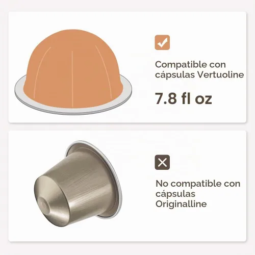 Vista 4 de Cápsula de café de metal de acero inoxidable compatible con cápsulas de café Vertuo Next para máquina N-espresso reutilizables
