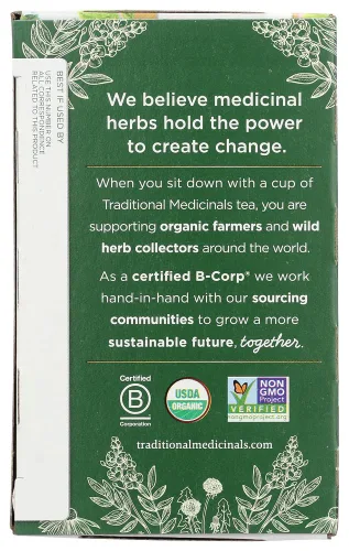Vista 2 de Traditional Medicinal's Té orgánico de hoja de frambuesa (bolsa de 3 x 16) por Traditional Medicinal's [Foods]