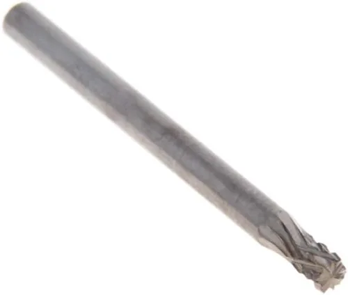 Vista 2 de Utoolmart Limas rotativas de carburo de tungsteno de 0.118 in, vástago de 0.118 in, herramienta de rebabas rotativas de forma cilíndrica dentada