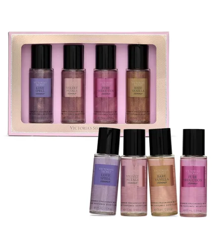 Vista 10 de Conjunto de regalo de mini bruma de fragancia Victoria's Secret, colección de 4 piezas, aromas surtidos, conjunto de regalo para mujeres