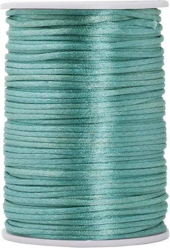 Vista 37 de Mandala Crafts Cordón de nailon satinado de 1/64 pulgadas (0.024 in), 100 yardas para pulseras, collares, joyas y adornos de macramé
