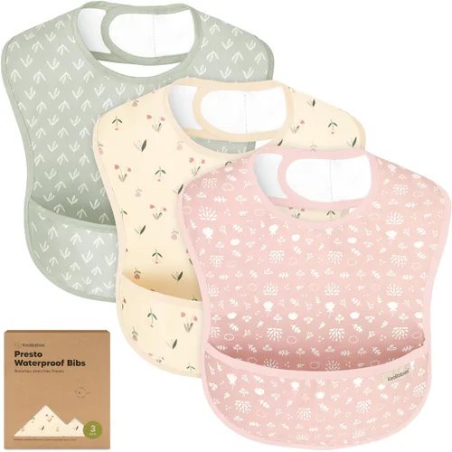Vista 19 de KeaBabies Paquete de 3 baberos impermeables para comer – Baberos ligeros de alimentación para niños pequeños con gran receptor de alimentos, a