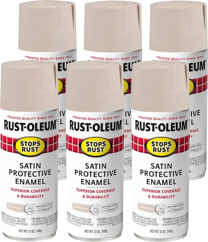 Vista 101 de Rust-Oleum 7776830 - Pintura en aerosol para prevención del óxido, 12 onzas, negro plano