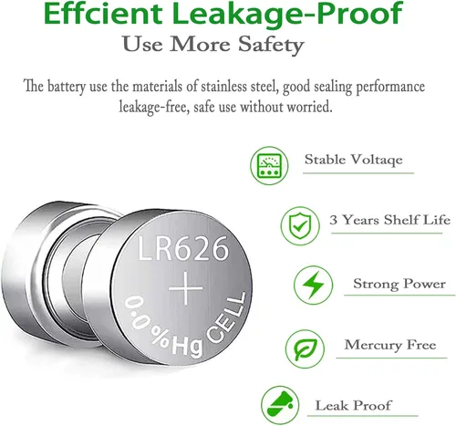 Vista 2 de CPANCELL SR626SW - Batería de reloj 376 377 LR626 AG4 1.5V Batería de reloj (10 unidades)