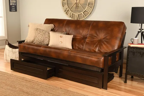 Vista 53 de MFD Futón Montana, Verde, Madera, Colchón canadiense