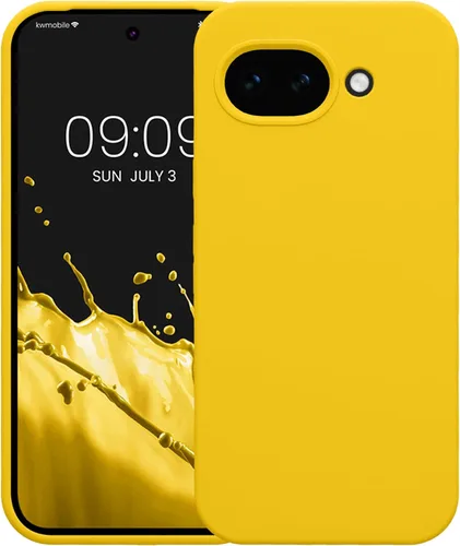 Vista 623 de kwmobile Funda Compatible con Google Pixel 6 Pro - Funda de teléfono de silicona TPU con acabado suave - Azul Arrecife