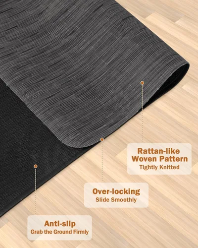 Vista 3 de Blvornl Alfombrilla para Silla de Oficina para Suelo de Madera Dura, 35.4"×47.2" Alfombrilla de Escritorio para Computadora para Madera Dura