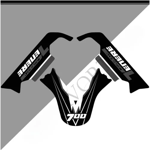 Vista 12 de Adhesivo para tanque de combustible para motocicleta Ya&maha Tenere T700 XTZ 700 T7 2019 2020 2021 Kit de calcomanías Protector maletero