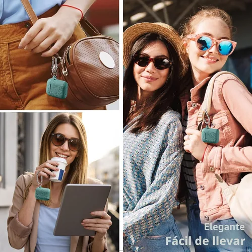 Vista 6 de Lerobo - Funda para AirPod de 2ª/1ª generación con llavero para mujeres y niñas Verde Pino
