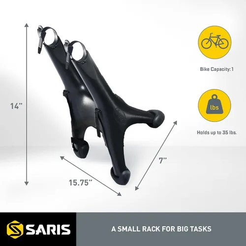 Vista 3 de Saris Portabicicletas, compacto solo montado en el tronco, 1 bicicleta, negro