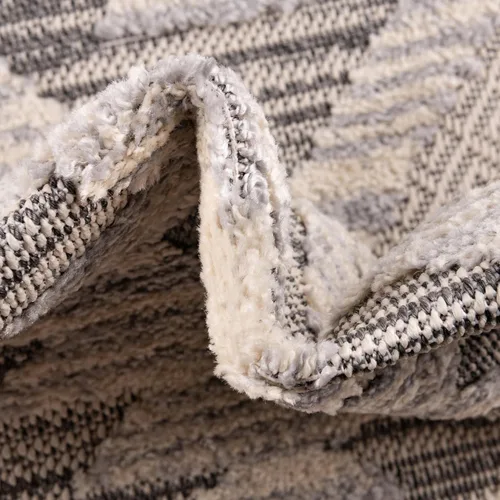 Vista 7 de Unique Loom Arlo Collection - Alfombra Kai (rectangular 2' 0" x 3' 0", beige arenoso/gris)