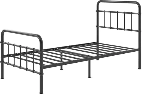 Vista 13 de Zinus Florence - Base de cama con plataforma de metal, base de colchón, no necesita somier, fácil montaje, negro, tamaño individual