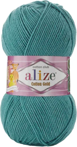 Vista 35 de 55% algodón 45% acrílico Alize Cotton Gold Yarn 1 madeja/bola 3.53 oz 360 yardas (1-crema)