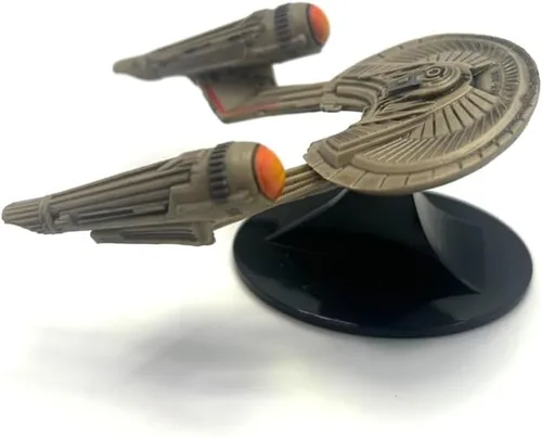 Vista 4 de Generic Star Trek Starship Colección de 3 unidades: U.S.S. Enterprise NCC-1701 / U.S.S. Franklin/Swarm Ship réplicas con pedestales/soportes de 3