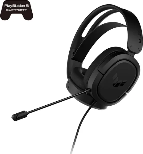 Vista 2 de ASUS TUF Gaming H1 - Auriculares con cable Micrófono con certificación Discord sonido envolvente 71 controladores de 1575in 0138in ligeros para PC