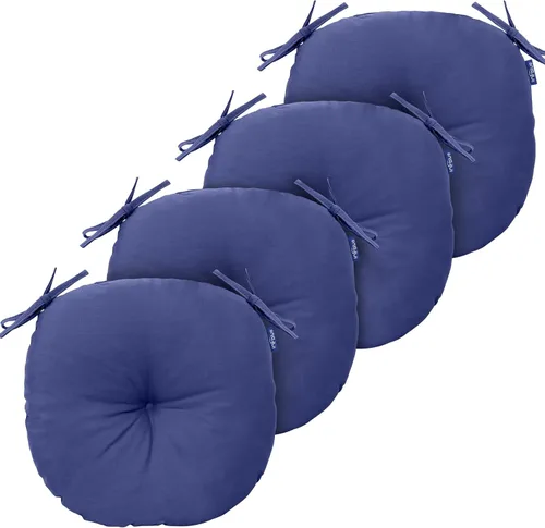 Vista 93 de Cojines de mimbre copetudos de 3 piezas para muebles de patio, cojines de mimbre para sillas de exterior con lazos, cojines de mimbre repelentes al