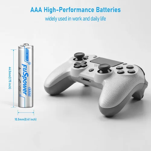 Vista 3 de Paquete de 16 pilas AAA, pilas alcalinas triple A de 1,5 V 1200 mAh de larga duración AAA a granel de 10 años de vida útil