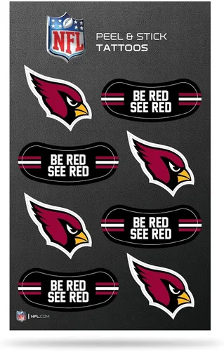 Vista 12 de Rico Industries NFL Footbal Peel & Stick Temporary Tattoos - Eye Black - Game Day Approved!