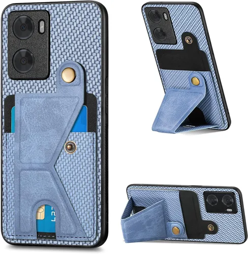 Vista 82 de Funda para Oppo K10x / OnePlus Nord CE 2 Lite 5G Funda para Realme 9 5G / 9 Pro / Q5 / V25 Funda de piel sintética con ranuras para tarjetas