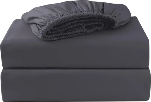 Vista 20 de Sábana Bajera Ajustable Solamente King Dividido/Paquete de 2 Twin XL, 100% Algodón Egipcio, 600 Número de Hilos, Bolsillo Profundo de 8"-16", Sábana