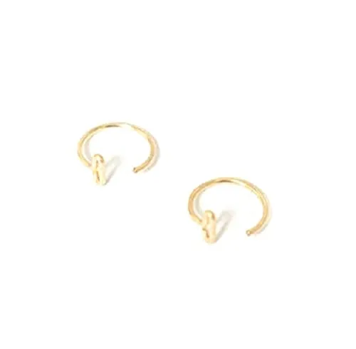 Aretes de barra pequeña para abrazar, aretes de abrazo