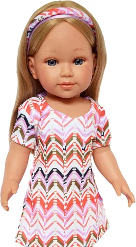 Vista 3 de Ropa de muñeca de 18 pulgadas - Vestido en zig zag para muñecas de moda de 18 pulgadas