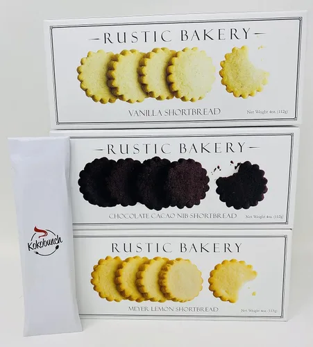 Vista 2 de Generic Paquete variado de galletas rústicas de panadería Limones Meyer Galletas de chocolate con punta de cacao Vainilla Galletas finas