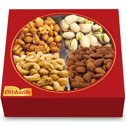 Cesta de regalo de nueces de Pascua, colección de nueces gourmet, caja de regalo de nueces mixtas de primera calidad, cesta de regalo de Pascua