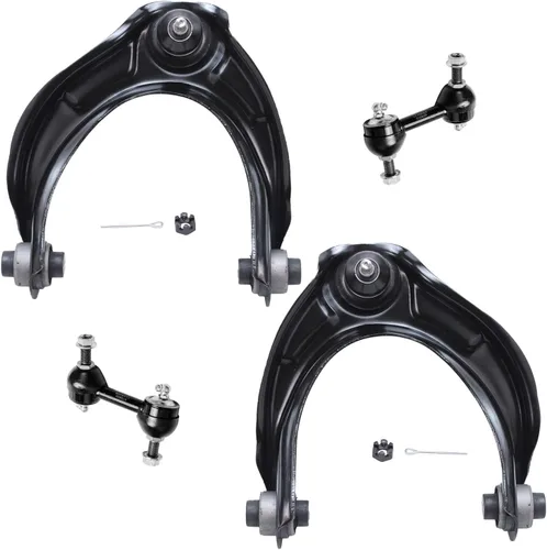 Vista 204 de Detroit Axle - Kit de 4 brazos de control de extremo delantero para Dodge Dart 13-16, Chrysler 200 15-17, 2 brazos de control inferiores, 2 extremos