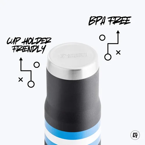 Vista 4 de Gametime Sidekicks Texas - Vaso blanco de 20 onzas, con licencia oficial, acero inoxidable 18/8, doble pared, aislado al vacío, logotipos impresos