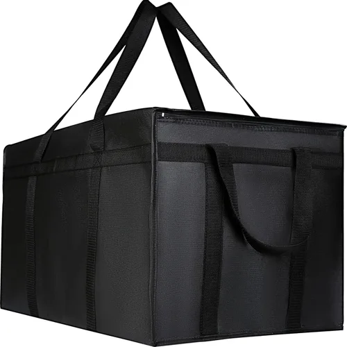 Vista 11 de musbus - Paquete de 2 bolsas aislantes reutilizables para comestibles, bolsa enfriadora plegable para comestibles, bolsa aislante grande resistente