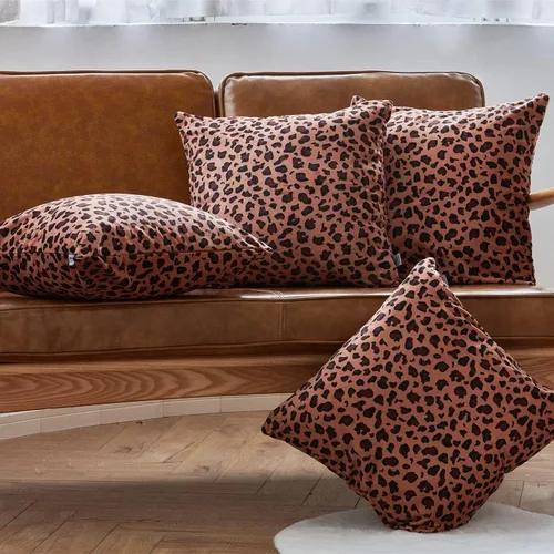 Vista 6 de MERRYLIFE Juego de 4 fundas de almohada cuadradas decorativas de terciopelo suave de color liso, fundas de cojín de 18 x 18 pulgadas para sofá