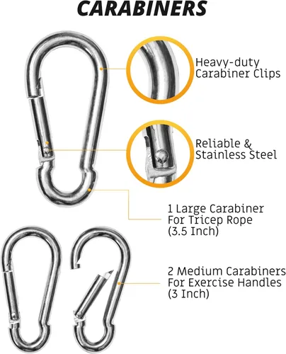 Vista 7 de Accesorio de cable de cuerda de tríceps, accesorio desplegable de cuerda de 35 pulgadas, accesorios de cable para gimnasio, manijas de cable,