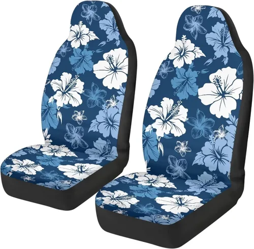 Vista 31 de 2 fundas para asientos delanteros del auto únicamente, diseño 3D colorido y floral para mujeres, accesorios de ajuste universal