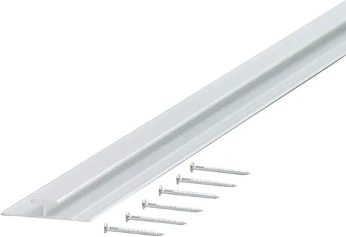 Vista 3 de M-D Building Products 67167 7/16 pulg. x 3/4 pulg. x 96 pulg. Divisor plateado para moldeo