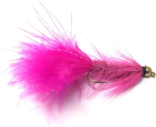 Vista 13 de Feeder Creek Woolly Bugger Moscas de pesca con mosca, 12 piezas, surtido de pesca con mosca Moscas húmedas hechas a mano para pesca con mosca
