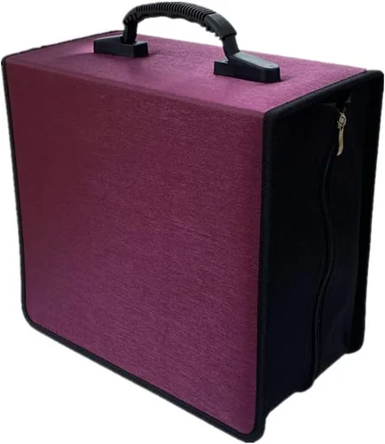 Vista 8 de Estuche organizador para CD/DVD, funda para cartera, almacenamiento de disco de capacidad de 400 (color azul)