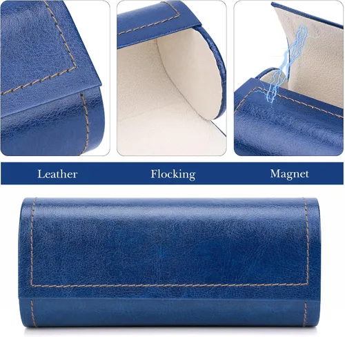 Vista 3 de Linkidea Estuche rígido extra grande para lentes de sol, organizador de almacenamiento de lentes de sol de gran tamaño compatible con RayBan RB8097