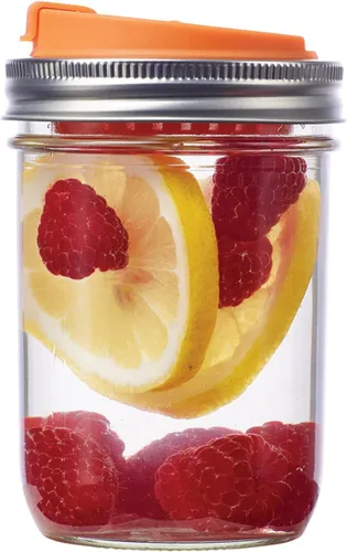 Vista 12 de Jarware Tapa de infusión de frutas para frascos Mason de boca regular, color verde (paquete de 2)