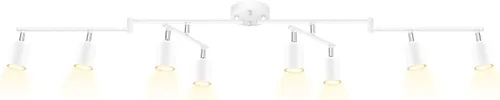 Vista 9 de Kit de iluminación LED de pista BoostArea, aplique monopunto ajustable de montaje empotrado, luz de punto giratoria flexible para cocina, sala