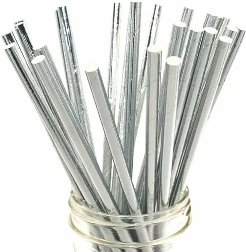 Vista 11 de Pajitas desechables de papel a rayas negras y doradas, paquete de 100 pajitas biodegradables de cóctel a rayas negras y doradas para decoración