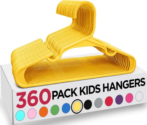 Vista 36 de Utopia Home Paquete de 20 Perchas para Niños - Perchas de Plástico para Bebé de 11.5 Pulgadas para Armario - Perchas para Niños para Ropa y Percha