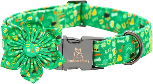 Vista 17 de Lionheart glory - Collar de perro de San Valentín, collares para perros con lazo, collares para mascotas ajustables con lazo para perros pequeños