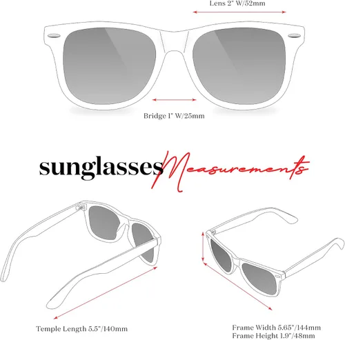 Vista 7 de Retro Rewind - Gafas de sol polarizadas para hombre y mujer, protección UV, gafas de sol clásicas