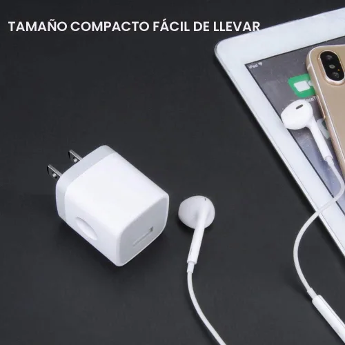 Vista 4 de Cargador de pared USB de un solo puerto, adaptador de corriente GiGreen 1A/5V, paquete de 5 bloques de carga, caja de enchufe compatible