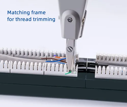 Vista 2 de Herramienta de perforación con cortador de alambre, kit de herramientas de impacto de perforación de alambre de red, espátula de perno de plástico