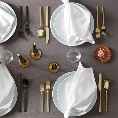 Vista 2 de Allay Champagne - Juego de cubiertos de 20 piezas para uso diario, servicio para 4