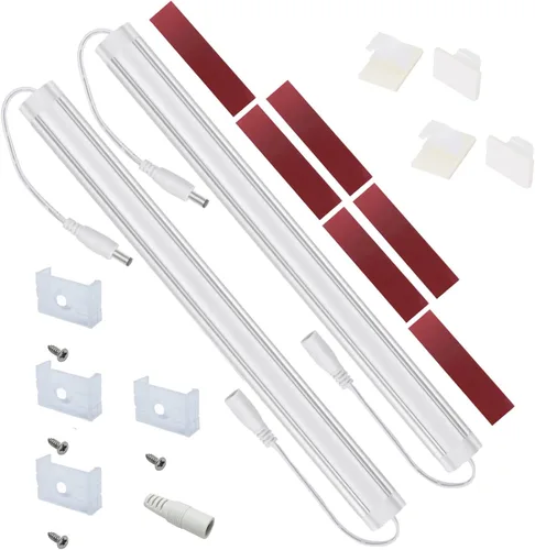 Vista 3 de Litever Kit de luces LED para debajo del gabinete + barras de luz complementarias de 12 pulgadas, luz diurna 5000K