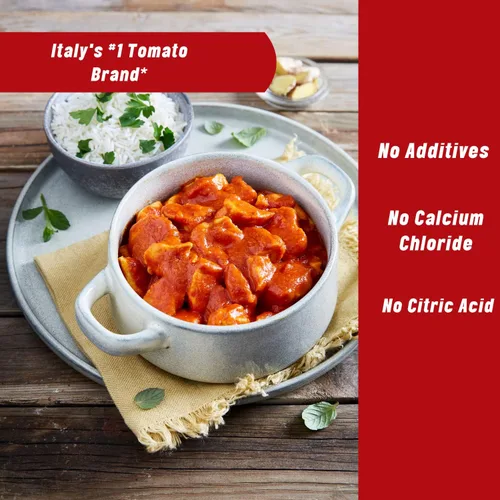 Vista 3 de Mutti Puré de tomate con albahaca (Passata con Basilico), 24.5 onzas Marca de tomates #1 de Italia, sabor fresco, apto para veganos y sin gluten